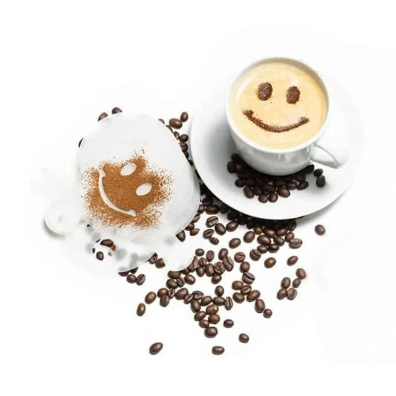 AVEX – Set 16 sabloane reutilizabile pentru ornarea desertului sau a cafelei