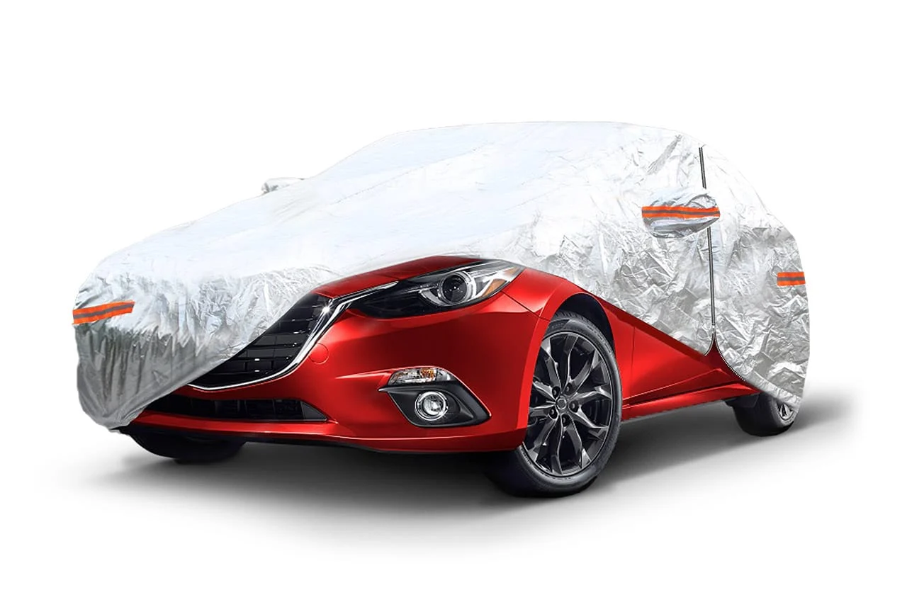 AMIO – Prelata pentru Autoturisme, culoare argintie, marimea L (480 x 180 x 120cm)