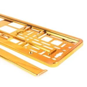AMIO – Suport numar inmatriculare din plastic, calitate Premium, culoare ORANGE