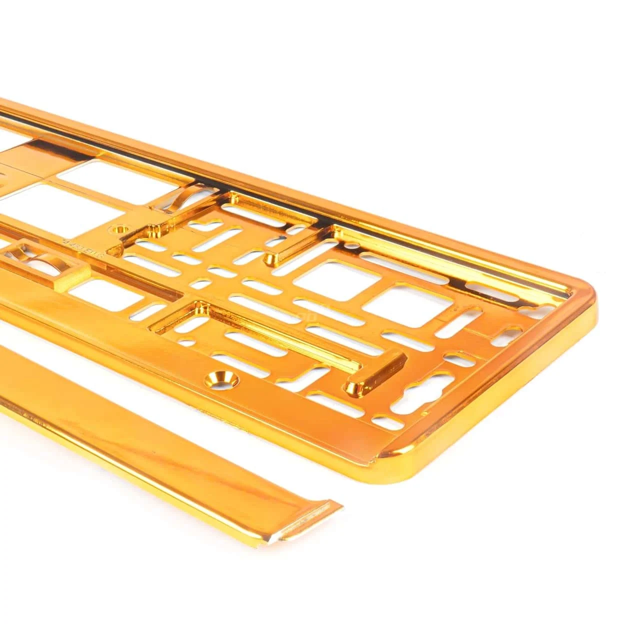 AMIO – Suport numar inmatriculare din plastic, calitate Premium, culoare ORANGE
