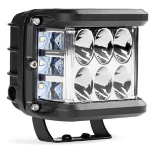 AMIO – Proiector LED pentru Off Road, ATV, SSV, culoare 6500K, cu doua functii, tensiune 9 36V, dimensiune, 110 x 75 mm