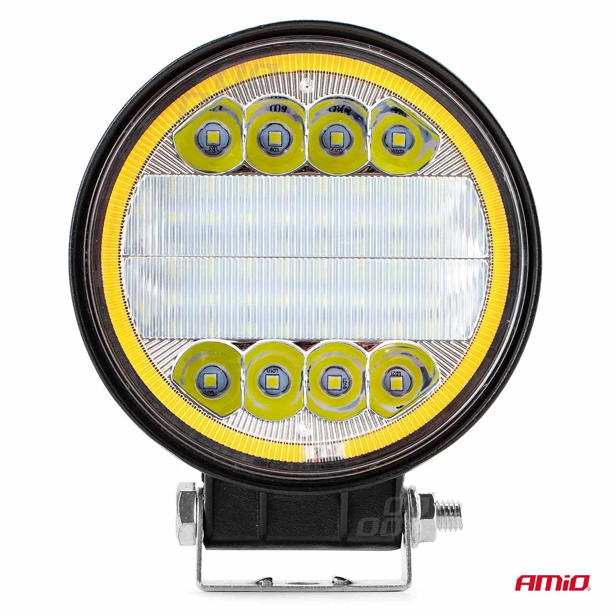 AMIO – Proiector LED pentru Off Road, ATV, SSV, cu functie de semnalizare, culoare 6500K, 3360 lm, tensiune 9 36V, diametru Ø110 mm