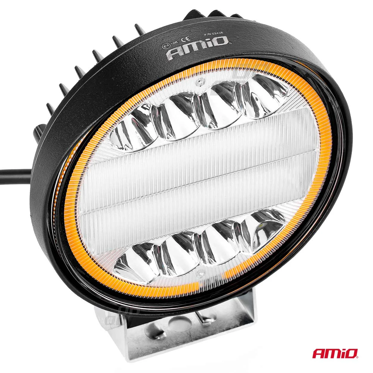 AMIO – Proiector LED pentru Off Road, ATV, SSV, cu functie de semnalizare, culoare 6500K, 3360 lm, tensiune 9 36V, diametru Ø110 mm