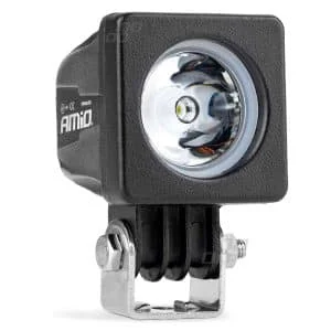 AMIO – Proiector LED pentru Off Road, ATV, SSV, culoare 6500K, 1000 lm, tensiune 9 36V, dimensiune 50 x 50 mm