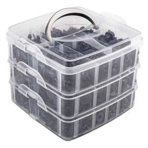 AMIO – Set cleme clipsuri reconditionare auto, 620 piese, diferite modele