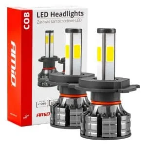 AMIO – Instalatie LED COB 2Side AMiO, compatibil H4, destinat competitiilor auto sau off road