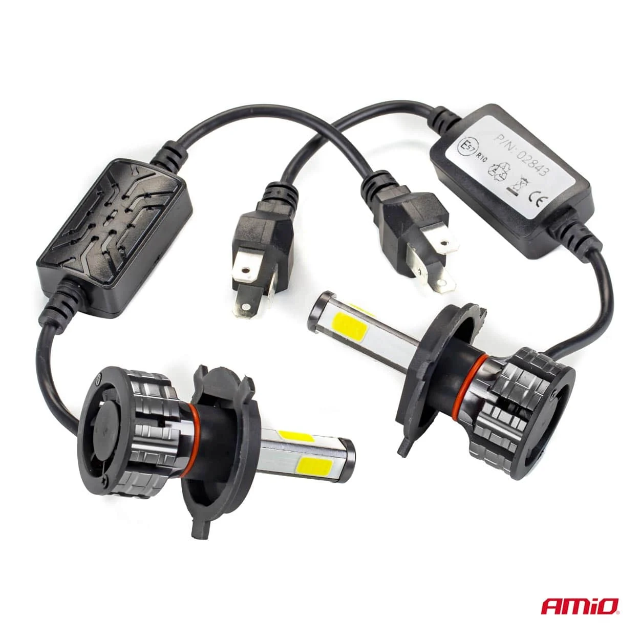 AMIO – Instalatie LED COB 2Side AMiO, compatibil H4, destinat competitiilor auto sau off road