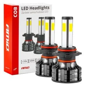 AMIO – Instalatie LED COB 2Side AMiO, compatibil HB3, destinat competitiilor auto sau off road