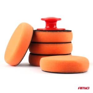 AMIO – Set bureti pentru curatare, polisare si slefuire, 5 x 100 mm, cu maner