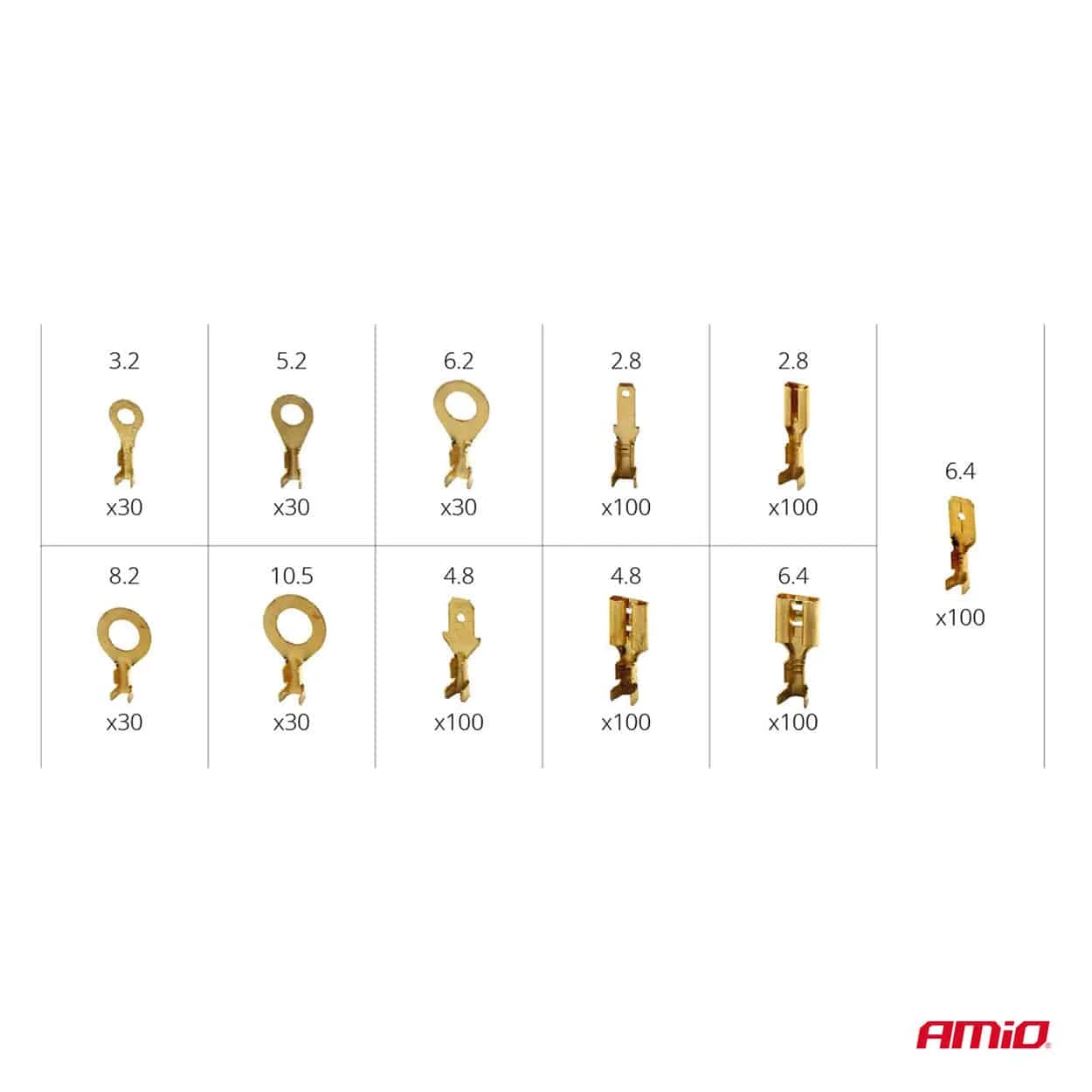 AMIO – Set 750 conectori terminali pentru circuite electrice