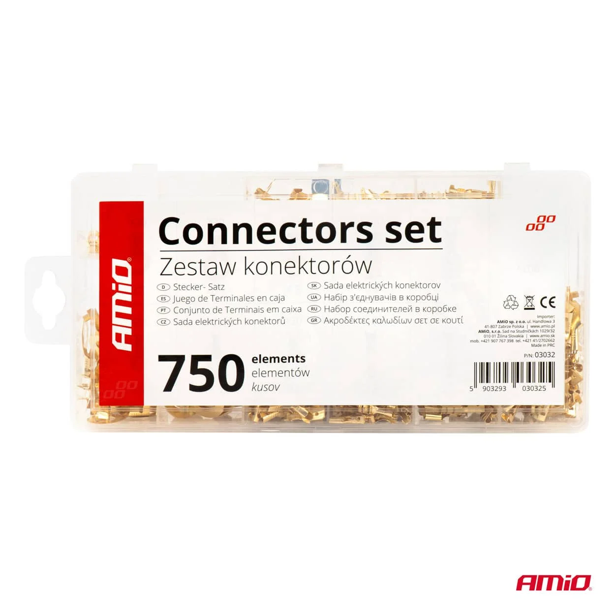 AMIO – Set 750 conectori terminali pentru circuite electrice