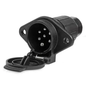 AMIO – Priza remorca cu 7 PIN, Tip N, tensiune 24V, destinatie TIR, Camion