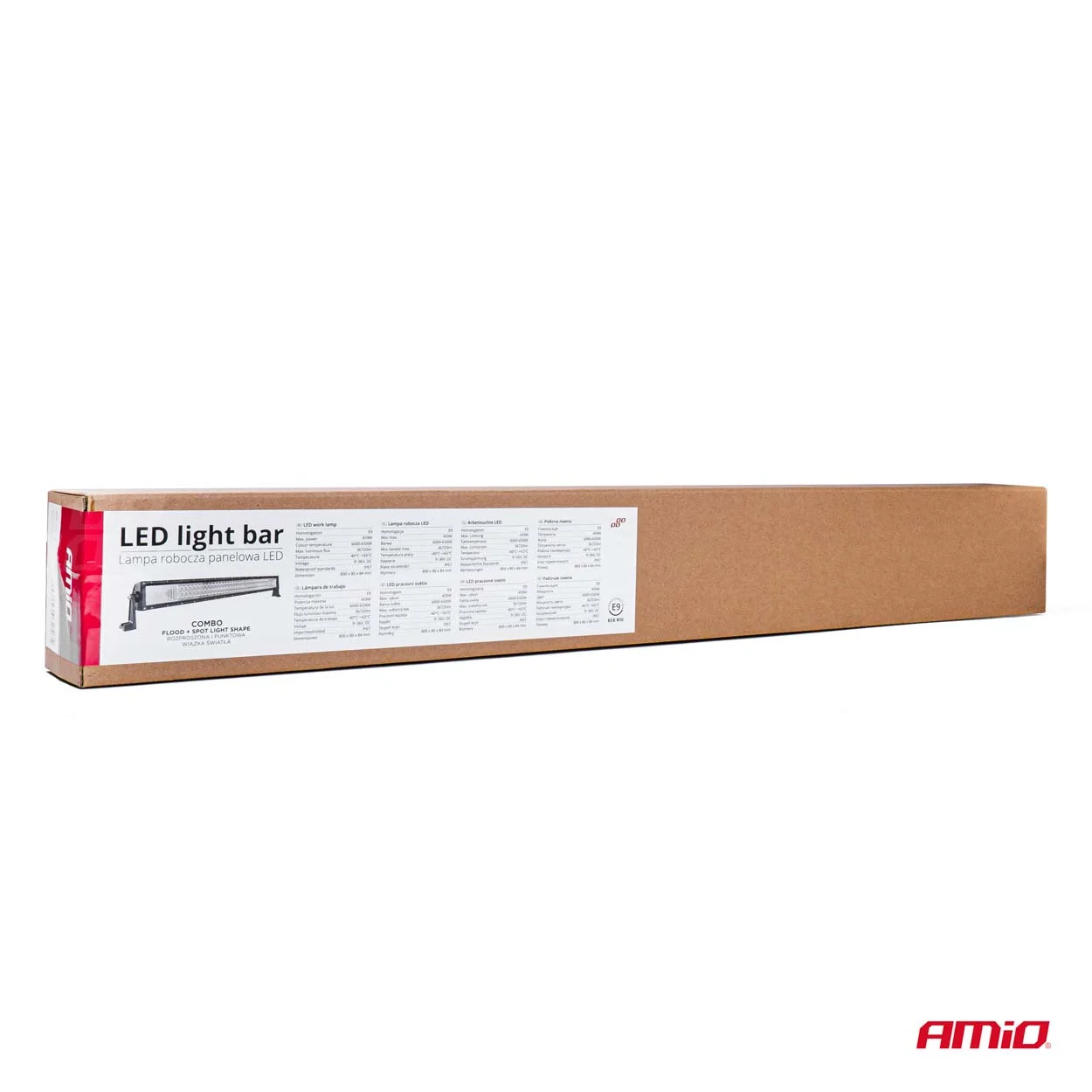 AMIO – Proiector LED BAR model "CURBAT" pentru Off Road, ATV, SSV, putere 459 W, culoare 6500K, tensiune 9 36V, dimensiuni 800 x 80 x…