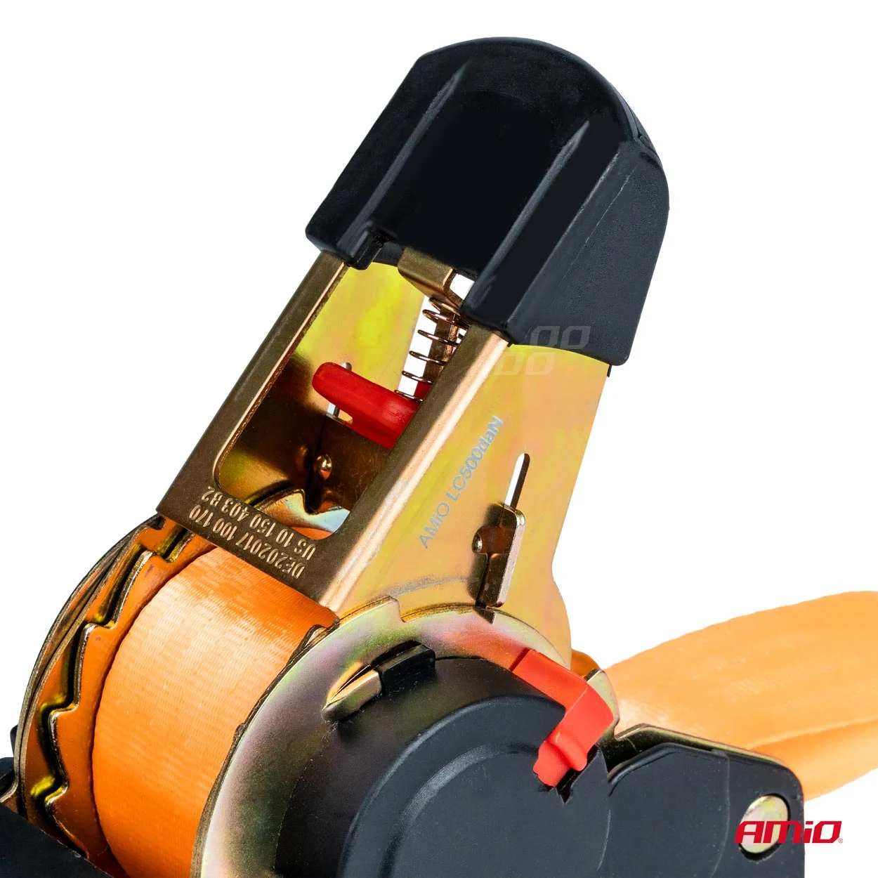 AMIO – Chinga de asigurare marfa cu retractare automata, 1000kg, dimensiune 38mm x 4m, model S TYPE, AVX AM03320