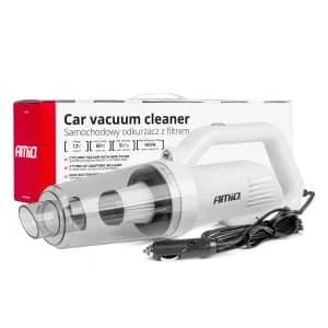 AMIO – Aspirator Auto PREMIUM, fara sac, cu filtru HEPA, alimentare 12V, putere 60W, vacuum 5kPa