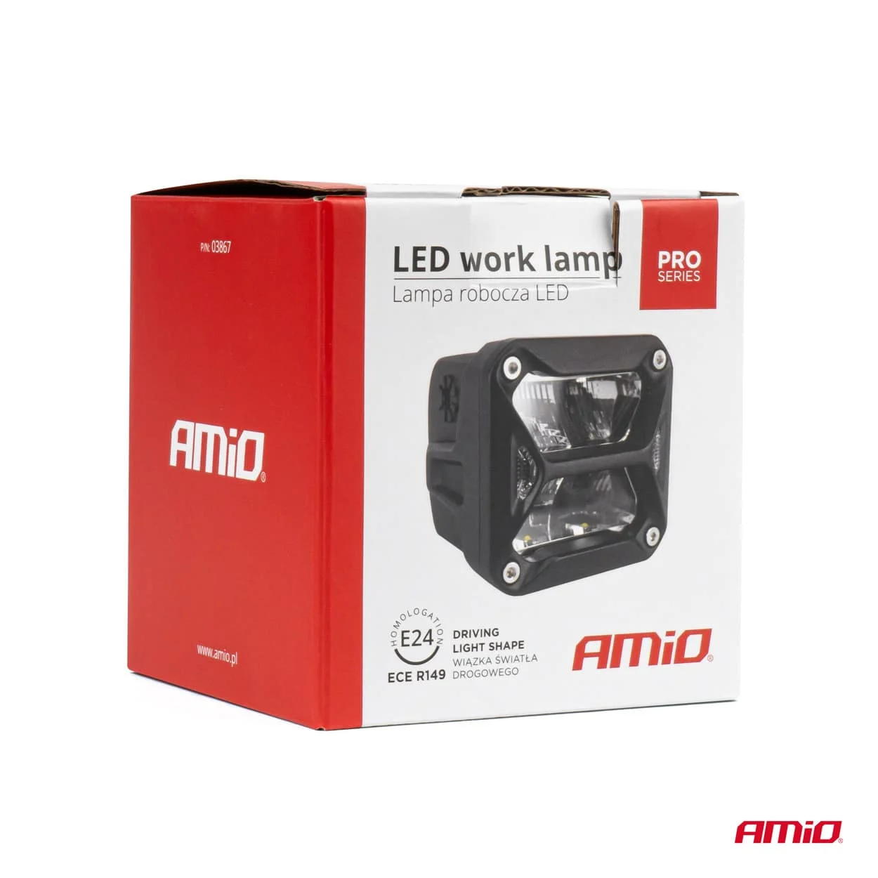 AMIO – Proiector LED "PRO SERIES" cu doua functii pentru Off Road, ATV, SSV, putere 18W, 1800lm, culoare 6000K, tensiune 10 30V…