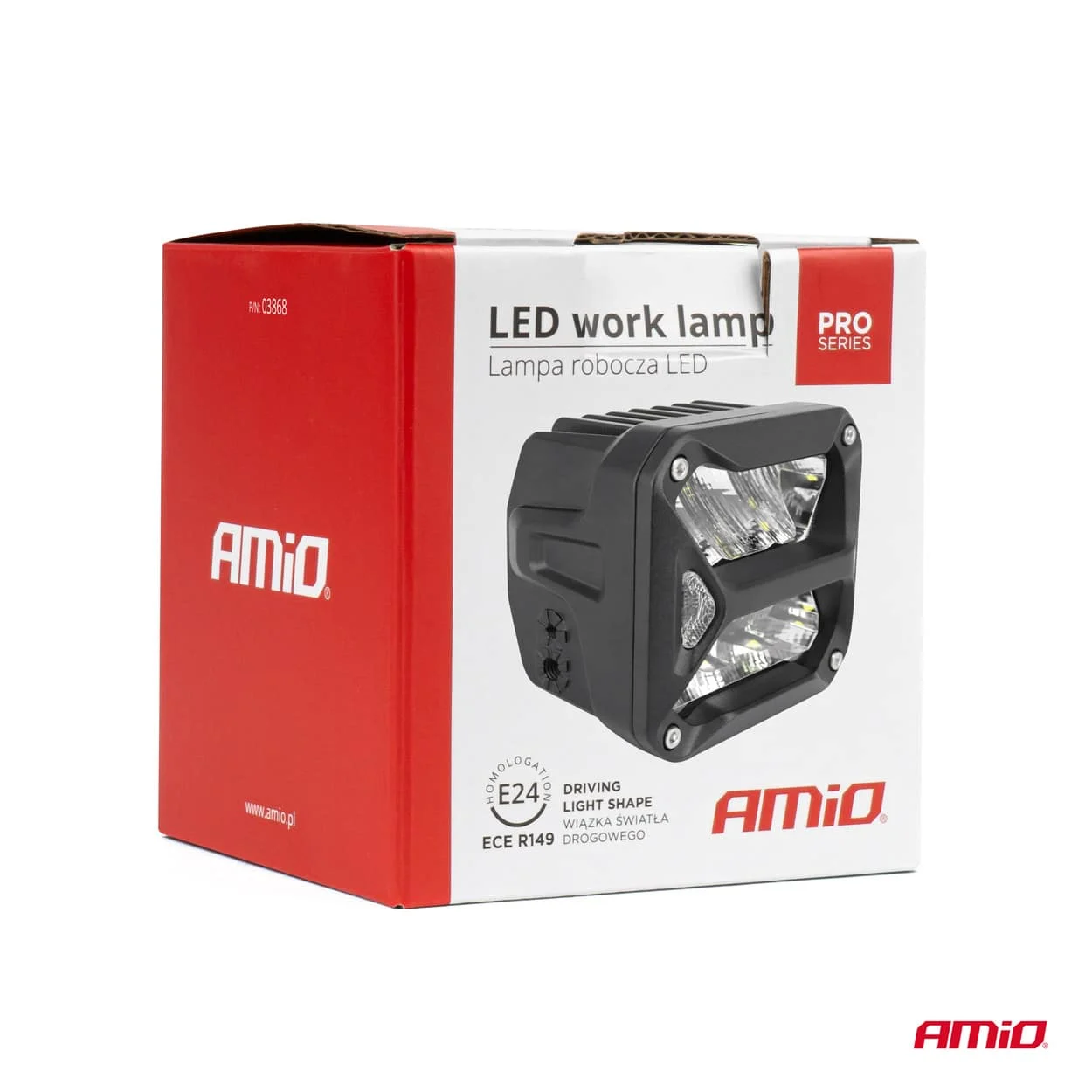 AMIO – Proiector LED "PRO SERIES" cu doua functii pentru Off Road, ATV, SSV, putere 58W, 7200lm, culoare 6000K, tensiune 10 30V…