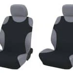 Huse auto tip maiou fata negru 2 buc