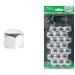 Set capace prezoane 21 mm, culoare Crom