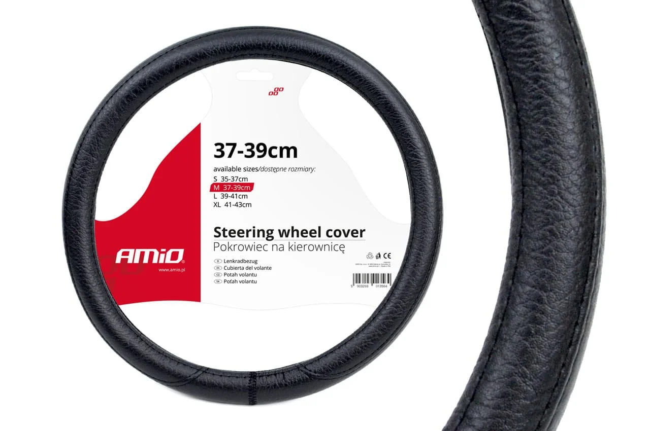 AMIO – Husa volan neagra SWC 16 M (37 39cm)