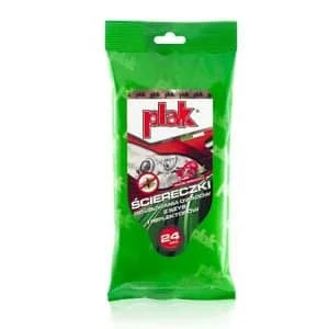Plak – Servetele umede PLAK pentru curatarea bordului anti insecte 24 buc Rodie