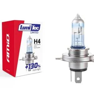 AMIO – Bec halogen H4 12V 60 / 55W LumiTec LIMITED + 130%