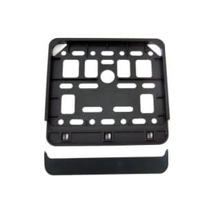 AMIO – Suport numar inmatriculare negru pentru scooter 11.4 x 14cm