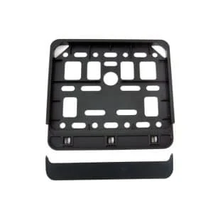 AMIO – Suport numar inmatriculare negru pentru scooter 11.4 x 14cm