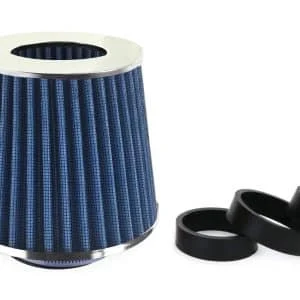 AMIO – Filtru de aer conic albastru cu 3 adaptoare