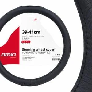 AMIO – Husa volan neagra SWC 09 L (39 41cm)