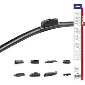 AMIO – Stergator parbriz FLAT cu 8 adaptoare 15 "(380mm) Multiconnect