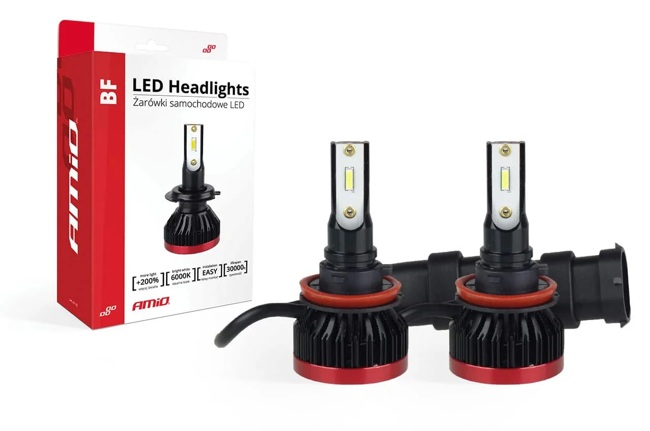 AMIO – Becuri auto LED BF Series AMiO compatibil H8 / H9 / H11, destinat competitiilor auto sau off road