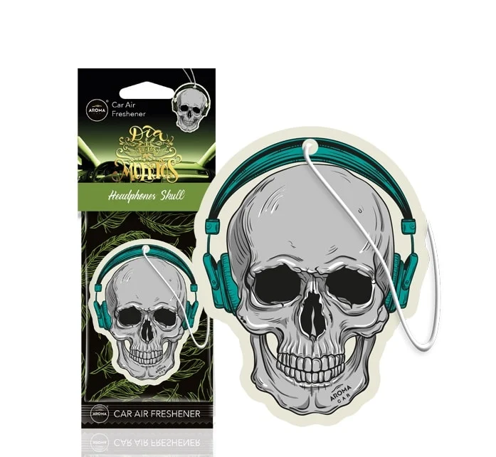 Aroma Car – Odorizant Auto AROMA DIA DE LOS MUERTOS Headphones Skull