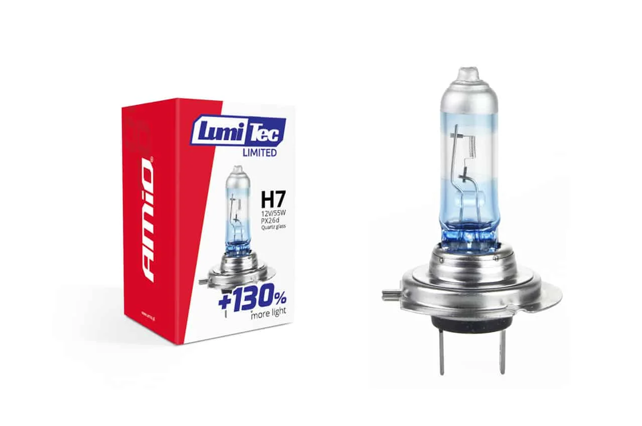 AMIO – Bec halogen H7 12V 55W LumiTec LIMITED + 130%