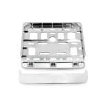 Suport numar inmatriculare cromat pentru scooter 11.4 x 14cm
