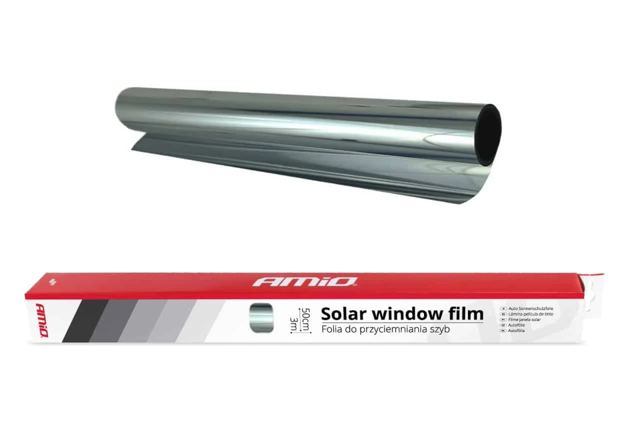 AMIO – Folie tip oglinda pentru geamuri Silver 0.5x3m(15%)