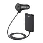 Incarcator auto fata-spate cu cablu 4xUSB