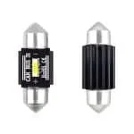 Set becuri auto cu LED CANBUS sofit compatibil C5W 1 SMD 31mm Alb 12/24V, destinat competitiilor auto sau off-road