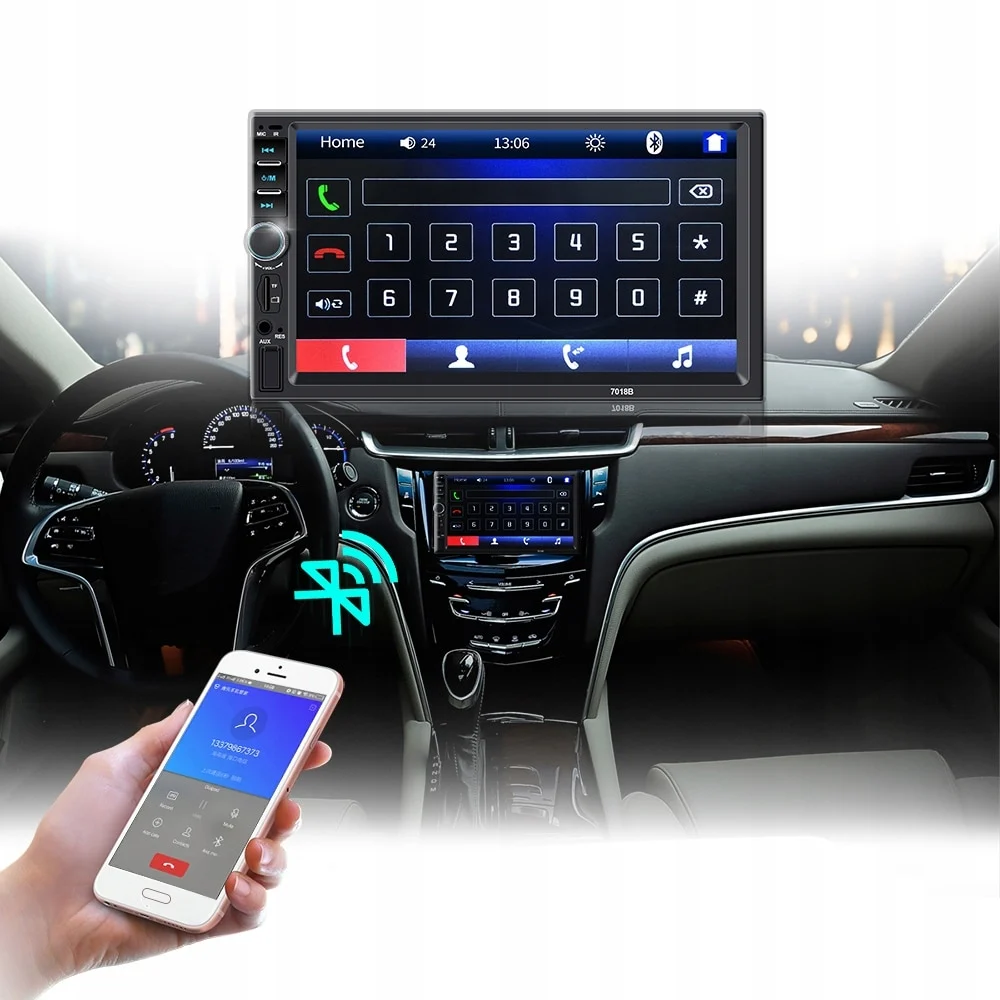 AVEX – Player Video Auto dimensiune 2DIN, + Camera Marsarier INCLUSA, TouchScreen de 7 inch, 4 x 50W, model WDS 30 cu Bluetooth…