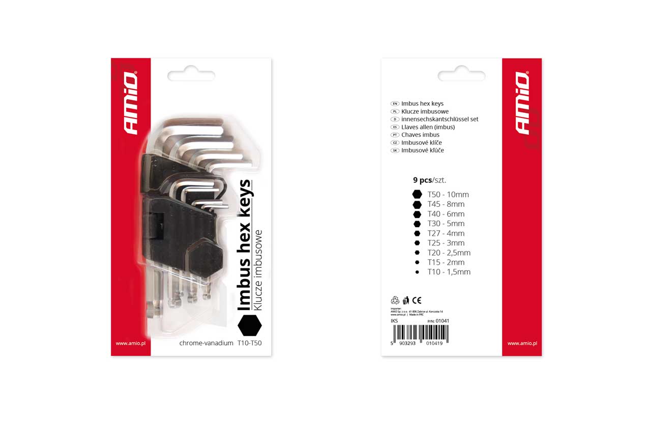 AMIO – Set 9 chei imbus