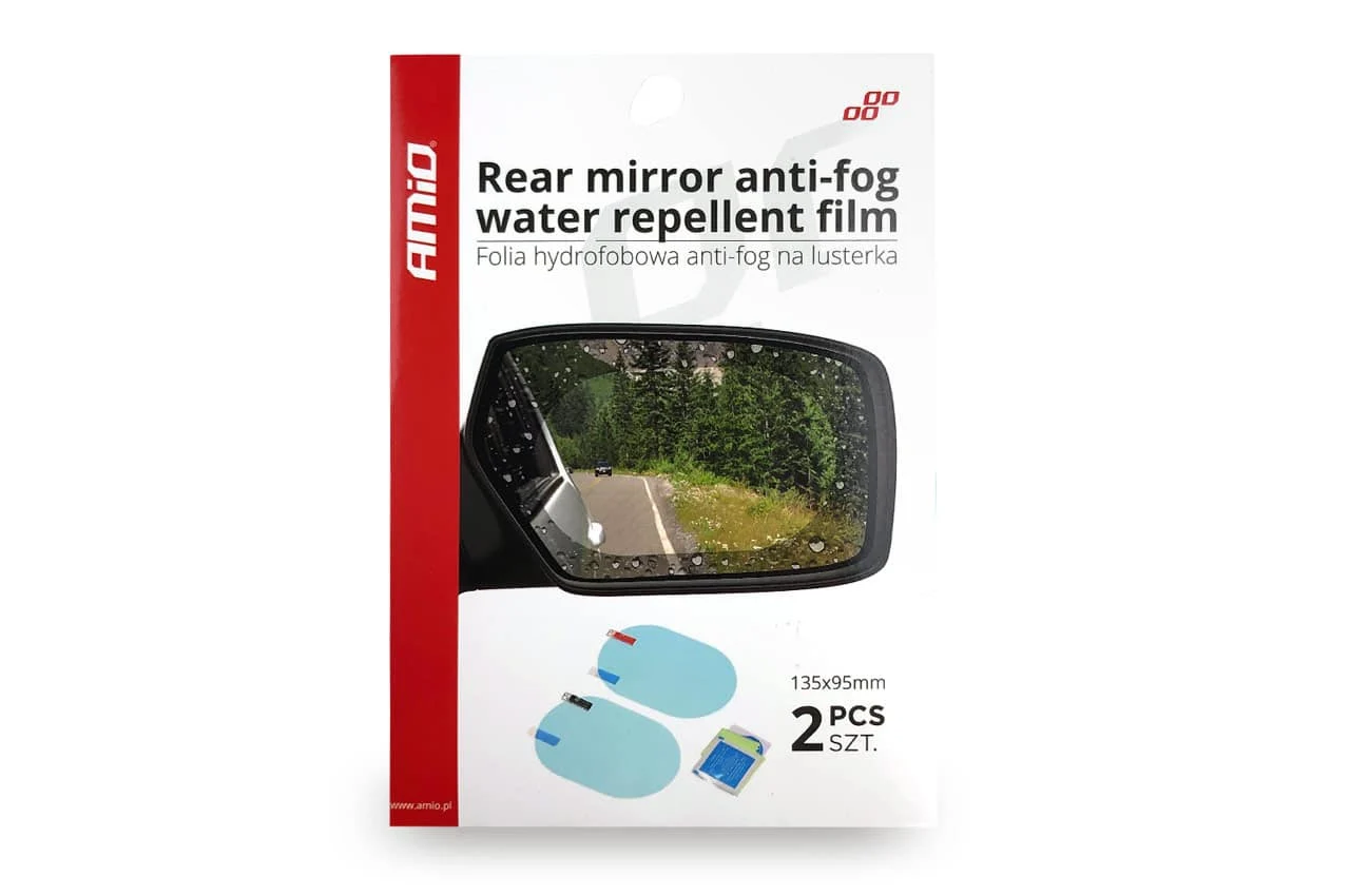 AMIO – Folie anti ceata pentru oglinzi, 135x95mm, set 2 buc. (ANTI FOG)