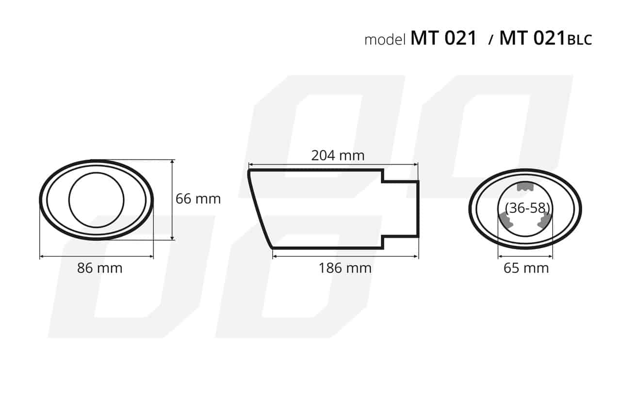 AMIO – Ornament toba esapament din otel inoxidabil MT 021