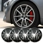 Set 4 buc. ornament central janta, model "Spider", diametru 5cm