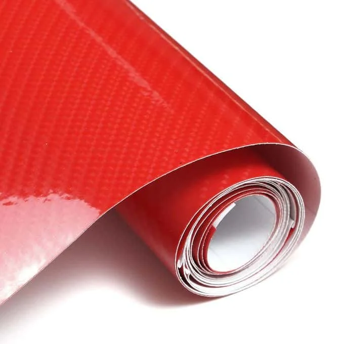 AVEX – Folie colantare auto Carbon 5D Lacuit Rosu (3,0m x 1,52m)