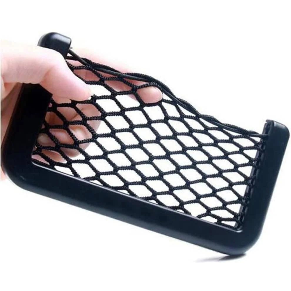 AVEX – Organizator de tip buzunar din plasa elastica cu rama plastic, dimensiune 14,5 x 7 cm, culoare neagra