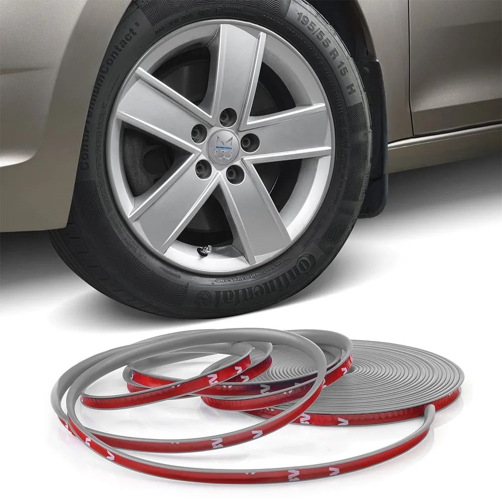 AVEX – Inele de protectie si decor jante, adezive, din plastic flexibil GRI
