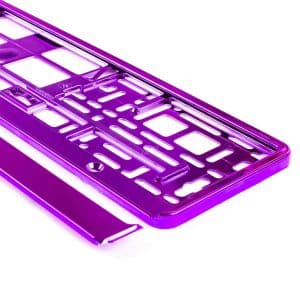 AMIO – Suport numar inmatriculare din plastic, calitate Premium, culoare VIOLET