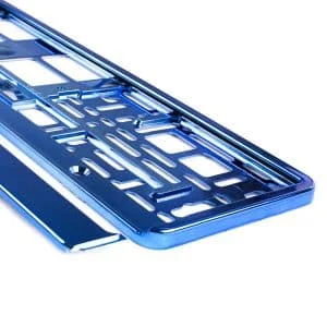 AMIO – Suport numar inmatriculare din plastic, calitate Premium, culoare ALBASTRA