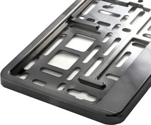 AMIO – Suport numar inmatriculare din plastic, calitate Premium, culoare GRAFIT
