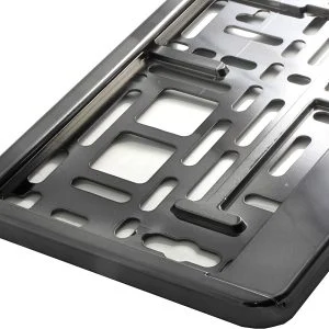 AMIO – Suport numar inmatriculare din plastic, calitate Premium, culoare GRAFIT